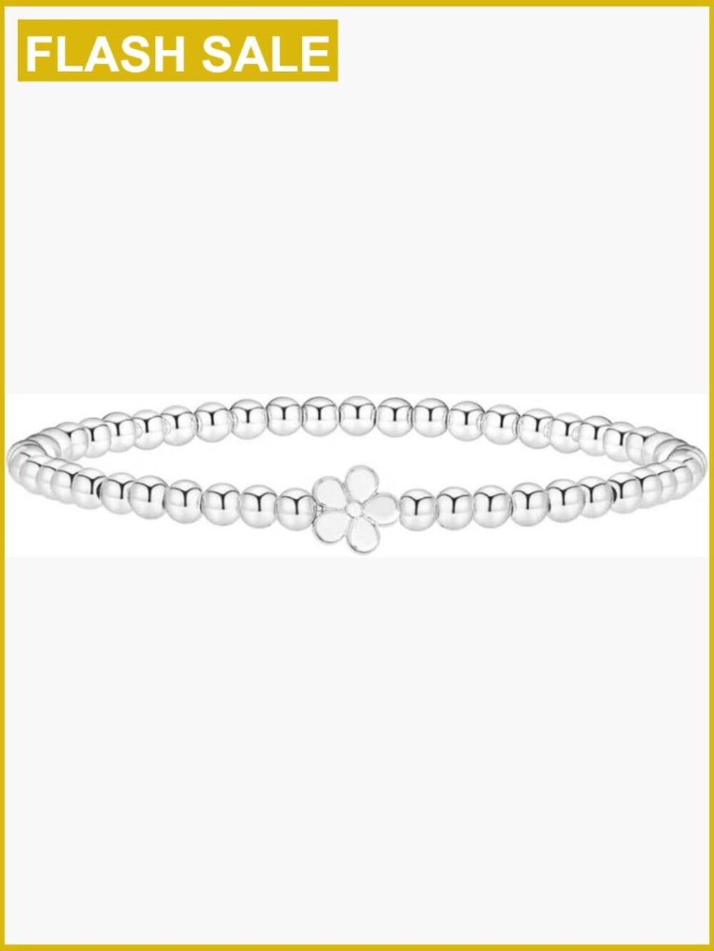 Gold Beaded Bracelet Set Stackable Stretch Bracelets for Women Trendy Charm